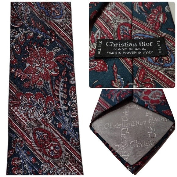 Dior Other - Christian Dior Tie Made In the USA Woven In ITALY all silk 56in